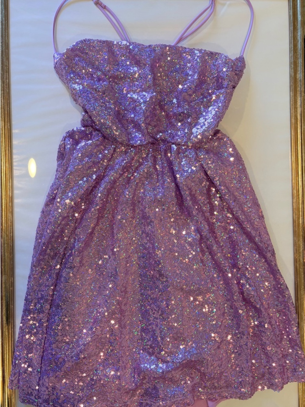 Lucy in the Sky Lavender Sequin Dress/ size M